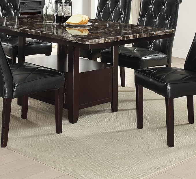 NicBex Hachi-DT-00149-DX-1 Dining Table, 60" x 40" x 30", Brown - LeafyLoom