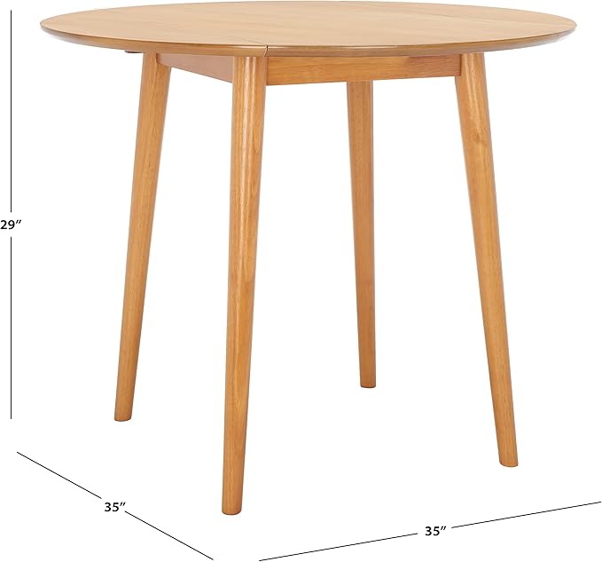 Safavieh Home Collection DTB1401 Table, Light Oak - LeafyLoom