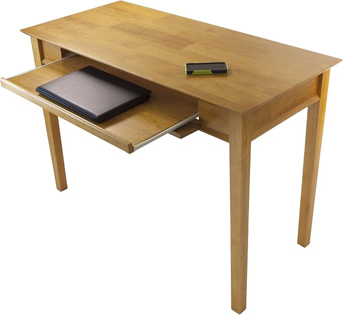 Winsome Wood Studio Home Office, Honey - LeafyLoom