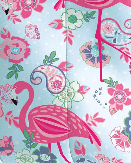 dream FACTORY Kids 7-Piece Complete Set Easy-Wash Super Soft Microfiber Comforter Bedding, Full, Pink Flamingo - LeafyLoom