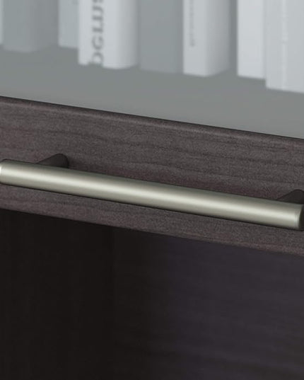 Bush WC81511 Somerset Transitional Hutch, Storm Gray - LeafyLoom