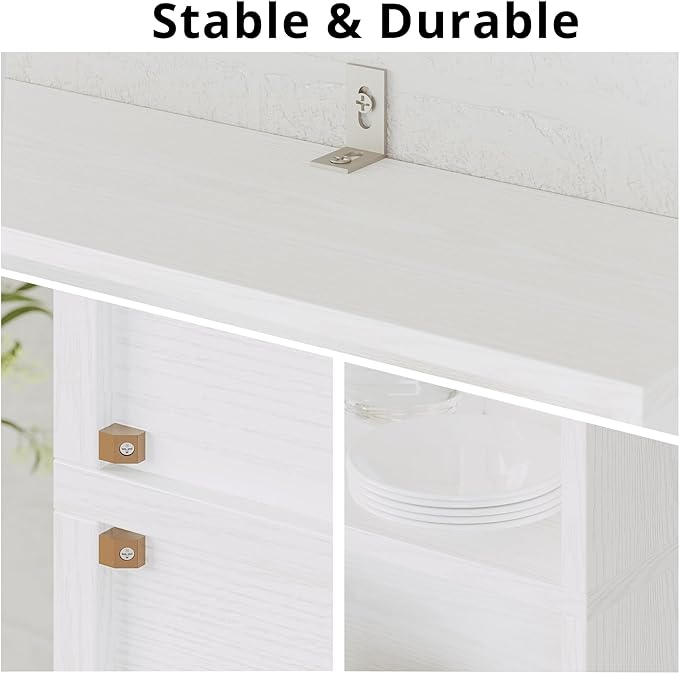 IRONCK Industrial Bookshelves and Bookcases with Doors Floor Standing 6 Shelf Display Storage Shelves 70 in Tall Bookcase for Home Office, Living Room - LeafyLoom
