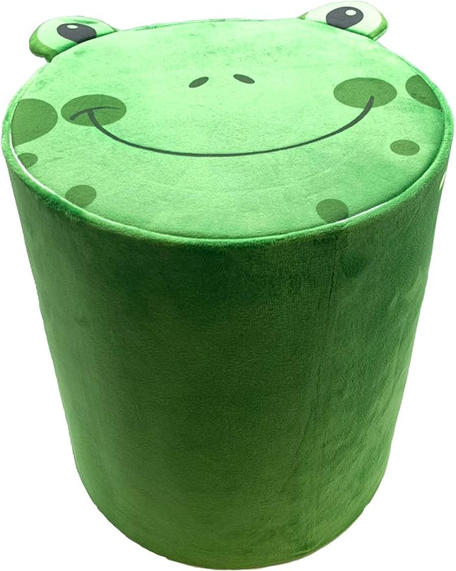 Storl Organizer Storage Stool for Toy and Cloth and Kids Stool (Frog, 12Wx13H) - LeafyLoom