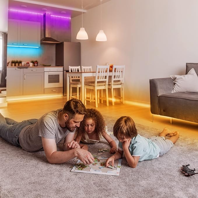 phopollo LED Lights for Bedroom 200ft, Music Sync Color Changing, Smart App Control with Remote, Ultra-Long LED Strip Lights for Party, Home Decoration. Phopollo