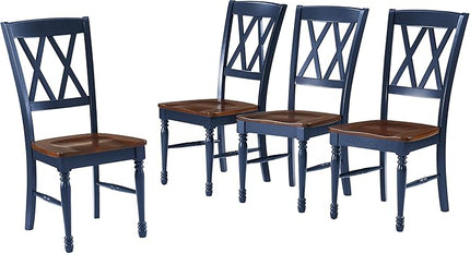 Crosley Furniture Shelby Dining Chairs (Set of 4), Navy - LeafyLoom
