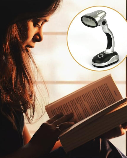 Led Desk Lamp, 12 Bulb LED Portable Desk Lamp Powered Battery Table Light, Computer Bedside Table Camping Light, Bright Battery Operated Desk Lamp Work Reading Light (2PCS) - LeafyLoom