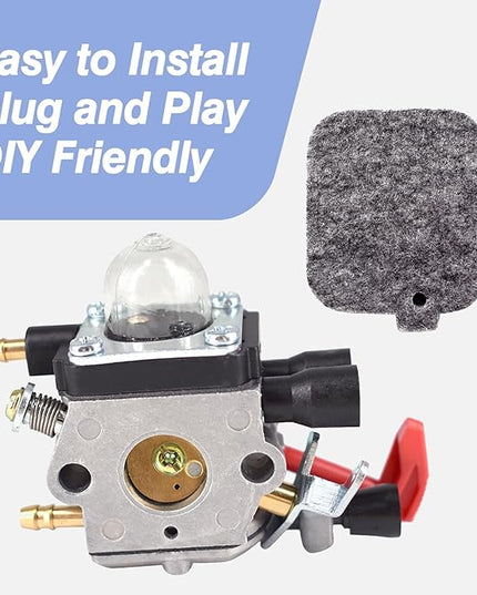 BG50 Carburetor Assembly Compatible with Stihl Leaf Blower BG50 BG65 SH55 SH85 OE: 42291200650 42291200608 - LeafyLoom