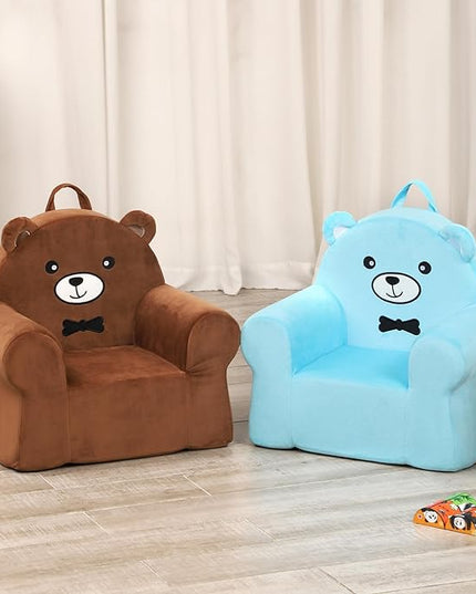 Cuddly Toddler First Chair, Premium Character Chair, Brown Bear, 18 month up to 3 Years - LeafyLoom