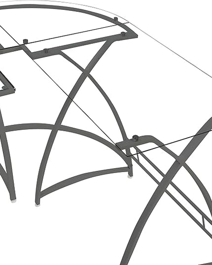 NicBex Laik-DW-00062-DX Desks, 51" W x 51" D x 28" H, Silver - LeafyLoom