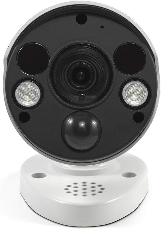 Swann Home Security Camera, POE Cat5e NVR 4K HD Video, Indoor or Outdoor Wired Surveillance CCTV, Color Night Vision, Heat Motion Detection, LED Lights, Metal Housing, Face Recognition, 2-Way Talk SwannUSA