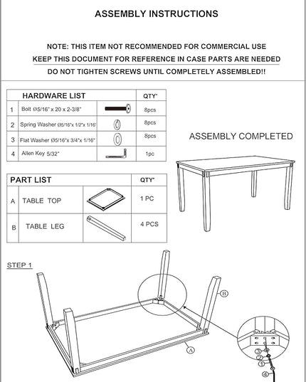 NicBex Dining Table for 4 Dining Room Table Set 5Pc Set Kitchen Breakfast Dining Table with Wooden Top Upholstered Cushion Chairs Dining Room Furniture, Grey Mix - LeafyLoom