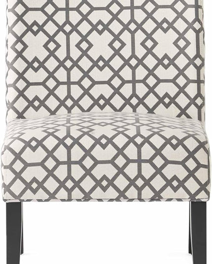 Christopher Knight Home Kassi Fabric Accent Chair, Grey Geometric Patterned - LeafyLoom