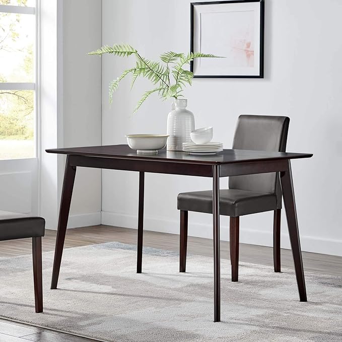 Modway Oracle 47" Rectangle Dining Table, Cappuccino - LeafyLoom