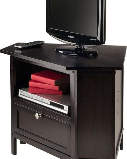 Winsome Corner TV Stand, Screens up to 27", Espresso (92634) - LeafyLoom