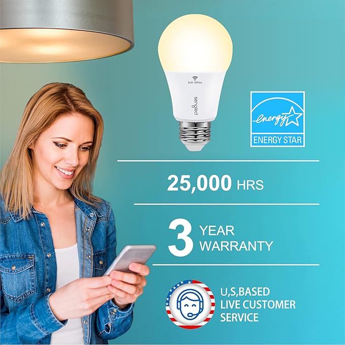 Sengled Alexa Light Bulb, WiFi Light Bulbs No Hub Required, Smart Bulbs that Work with Alexa, Google Home, Dimmable Smart LED Bulb, A19 Soft White (2700K), 800LM 60W Equivalent, 1 Pack Sengled