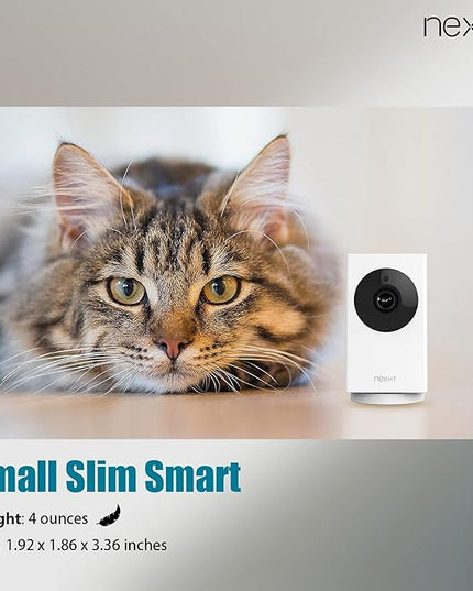 UGOHO.ME 1080P Pan/Tilt/Zoom Indoor Smart Camera Wi-Fi Viewing for Baby, Elderly, Pet, with Night Vision, Motion Detection and 2-Way Audio (86336), White, 3.36 x 1.92 x 1.86 inches NexHT