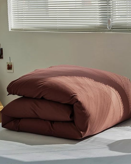 Brick Red Comforter Set Cal King Clay Red Color Bedding Set 3 Pieces Solid Color Women Blanket Set Solid Brick Red Comforter Set Cal King Dark Red Blanket Set Girls Comforter Set - LeafyLoom