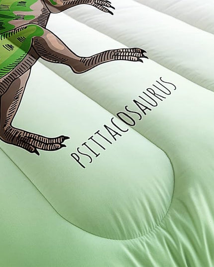 CVHOUSE Dinosaur Bedding Set,Dinosaur Comforter,Dinosaur Comforter Set Twin,Microfiber Quilt Set with 1 Comforter and 2 Pillow Cases- 3 Piece - LeafyLoom