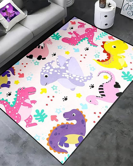 Dinosaur Rugs for Boys Bedroom Dino Rugs for Boys Room Kids Rugs Dinosaur Bedroom Decor for Boys Kids Play Rugs for Boys Bedroom Cute Dinosaur Rugs Dinosaur Rugs for Living Room Decor,2'5''×4' - LeafyLoom