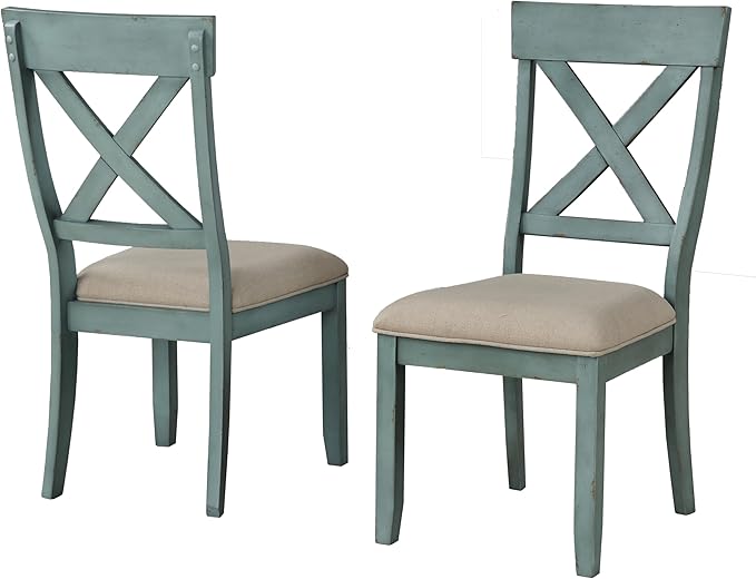 NicBex Haerin-SD-00174-LWJ Dining Chairs, 23.5"x18.3"x38.8", Blue - LeafyLoom