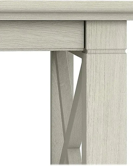 Bush Furniture Key West Coffee Table with Storage in Linen White Oak - LeafyLoom