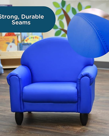 Children's Factory As We Grow Toddler Chair, Flexible Seating for Daycare or Preschool, Kids Reading Couch, Playroom Furniture, Blue - LeafyLoom