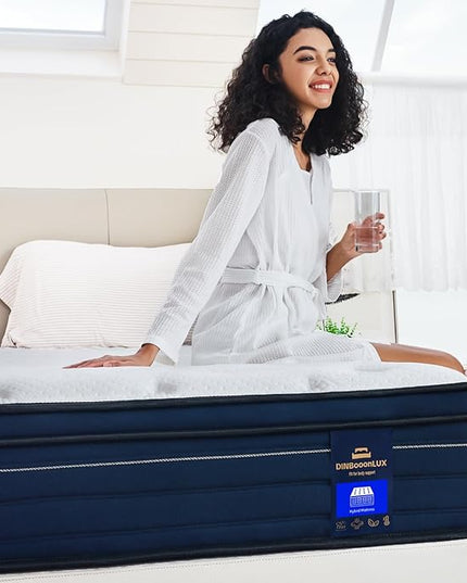 Full Mattress,12 Inch Gel Memory Foam Hybrid Mattress in a Box,Motion Isolation Individually Wrapped Pocket Coils Innerspring,Pain Relief Pressure-Relieving,Breathable,Full Size Mattress - LeafyLoom