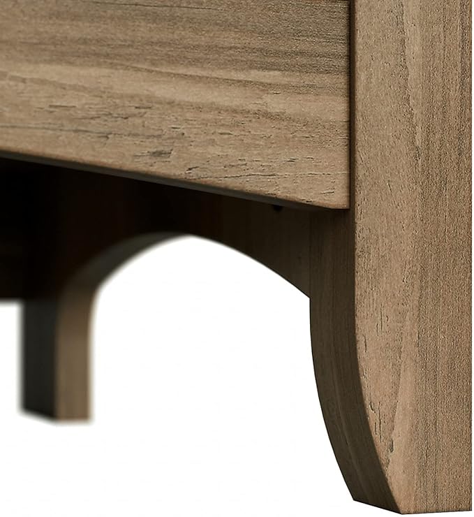 Bush Furniture Salinas Tall 5 Shelf Bookcase in Reclaimed Pine - LeafyLoom