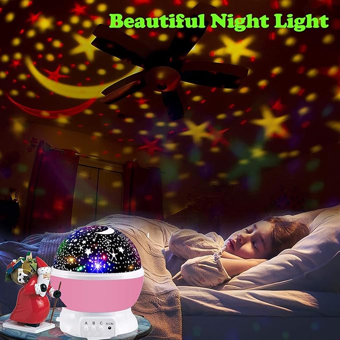Unicorns Toys for 2-12 Year Old Girls,Star Projection 2 in 1 Girls Toys Age 3-9,Room Decor Kawaii Toddler Toys for Kids Age 4-8,Birthday Easter Christams Gifts Xmax Stocking Stuffers for Children - LeafyLoom