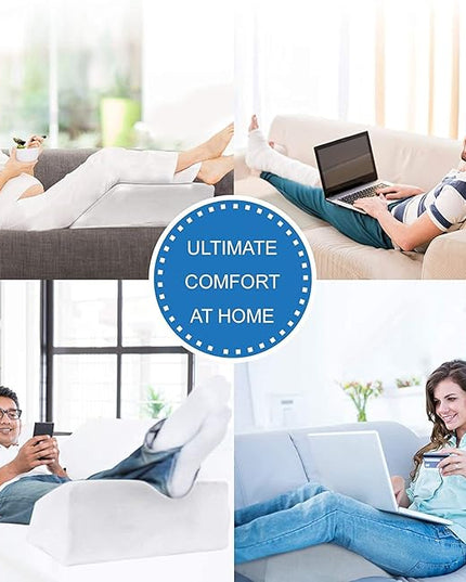 Vaunn Medical Bed Wedge Pillow Cover, Soft Leg Positioner Cover, Support Cushion for Head, Shoulders, Legs and Back (Cover Only) - LeafyLoom