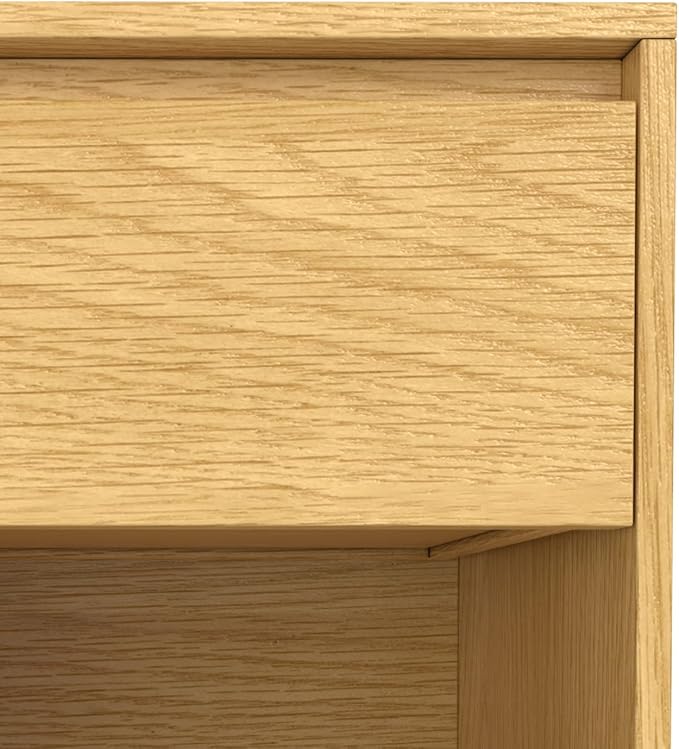 SIMPLIHOME Hunter Nightstand, 20 inch, Oak - LeafyLoom