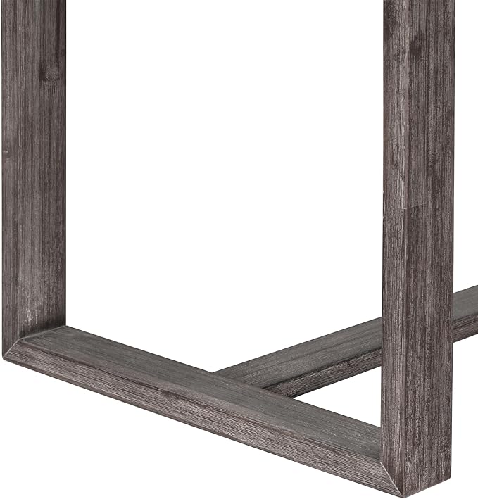 5 Piece Farmhouse Counter Height Dining, Wooden Set with 1 Rectangular Table and 4 Upholstered Chairs for Small Spaces Eat-in Kitchen, Gray - LeafyLoom