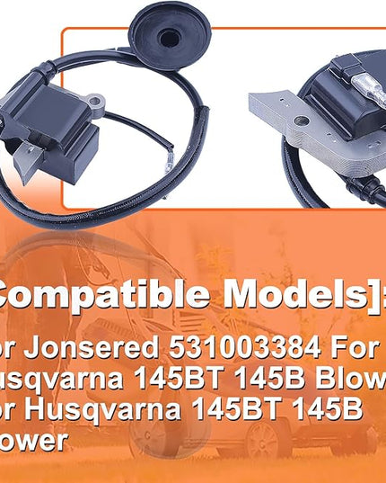Ignition Coil For Jonsered 531003384 For Husqvarna 145BT 145B Blower Part, Ignition Coil - LeafyLoom