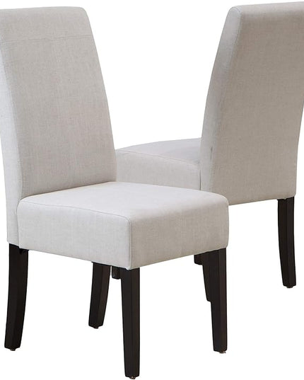 Christopher Knight Home Pertica Linen Dining Chairs, 2-Pcs Set, Natural - LeafyLoom