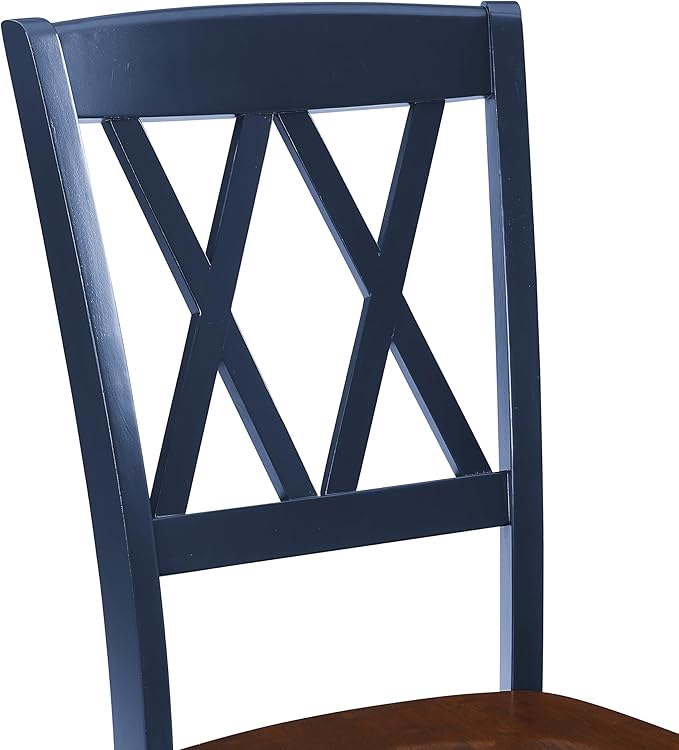 Crosley Furniture Shelby Dining Chairs (Set of 2), Navy - LeafyLoom