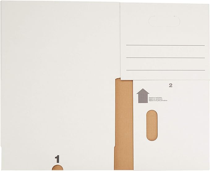 Amazon Basics Storage and Filing Boxes With Lid and Handles, Legal/Letter Size, Basic Duty, Pack of 20, White, 16.2" L x 12.5" W x 10.5" H - LeafyLoom