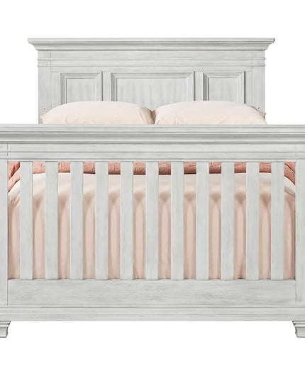 Oxford Baby Weston Crib to Full-Size Bed Conversion Kit, Vintage White, GreenGuard Gold Certified - LeafyLoom