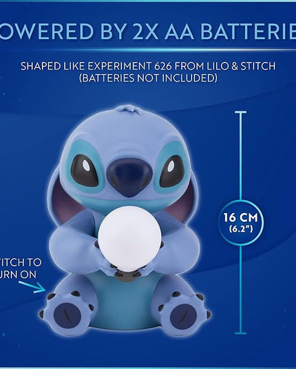 Paladone Stitch Light - Officially Licensed Lilo and Stitch Lamp, Disney Collectible Gift, Bedside Table Bedroom Night Light Decor - LeafyLoom