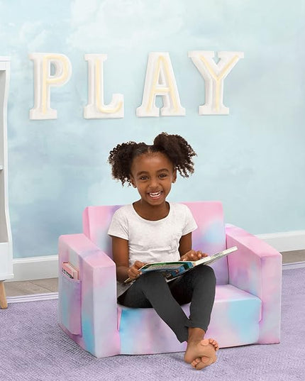 Cozee Flip-Out Chair - 2-in-1 Convertible Chair to Lounger for Kids - LeafyLoom