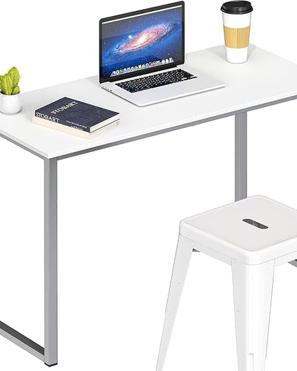 SHW Home Office 32-Inch Computer Desk, White - LeafyLoom
