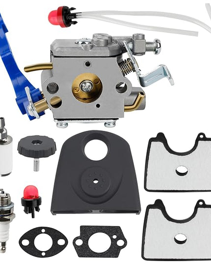 125BV Carburetor for Husqvarna 125B Blower 125BX 125BVX 590460102 545081811 Handheld Leaf Blower with 125B Tune UP Kit 545109601 Airbox Air Filter Cover 545112101 Air Filter Fuel Line Kit - LeafyLoom