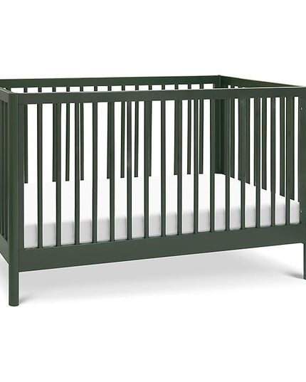 DaVinci Birdie 3-in-1 Convertible Crib, Forest Green, Easy Assemble, Greenguard Gold Certified - LeafyLoom
