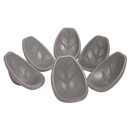 ECR4Kids Leaf Floor Seat, Rocker Chair, Grey, 6-Piece - LeafyLoom