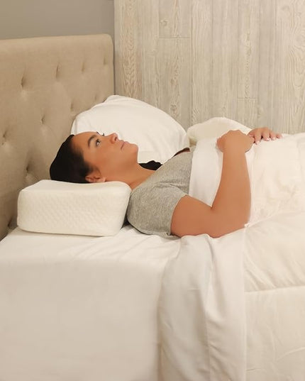 Cervical Orthopedic Foam Sleeping Pillow; For Neck, Shoulder, and Back Pain Relief; Helps Spinal Alignment; Back and Side Sleeping, Firm - Average - LeafyLoom