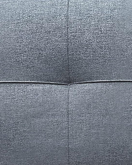 Serta Rane Convertible Sofa Lounger Microfiber Light Grey Full - LeafyLoom