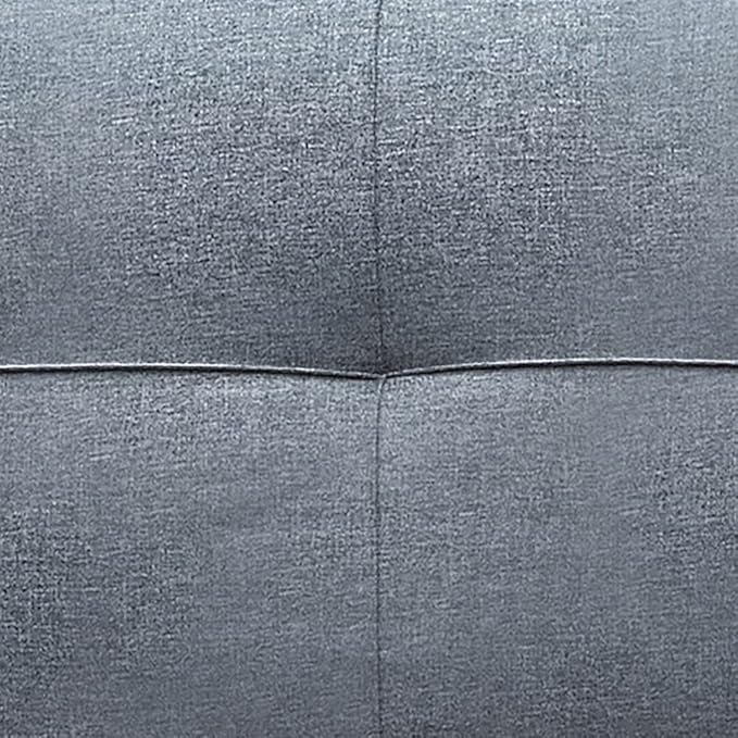 Serta Rane Convertible Sofa Lounger Microfiber Light Grey Full - LeafyLoom