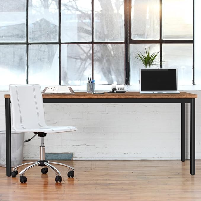 BAST BOARD 30x59 Inches - Brown Minimalist Desk for Home Office or Gaming - LeafyLoom