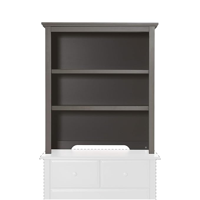 DaVinci Autumn Bookcase/Hutch in Slate - LeafyLoom