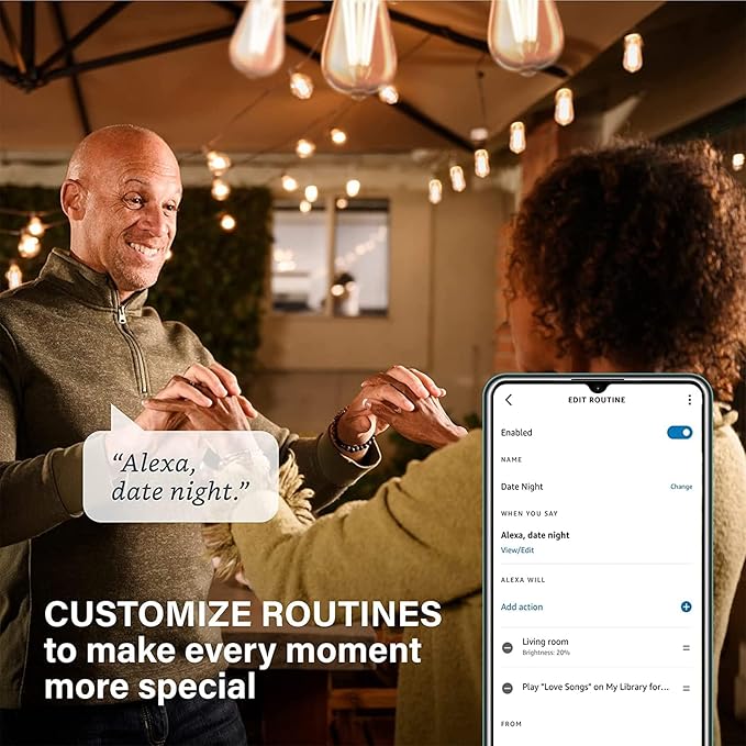 Sengled Smart Edison Bulbs, S1 Auto Pairing with Alexa Devices, Vintage Smart Light Bulbs That Work with Alexa, Bluetooth Mesh Smart Home Lighting, ST19 Led Bulb 60 Watt Equivalent, 2000K E26, 4-Pack Sengled