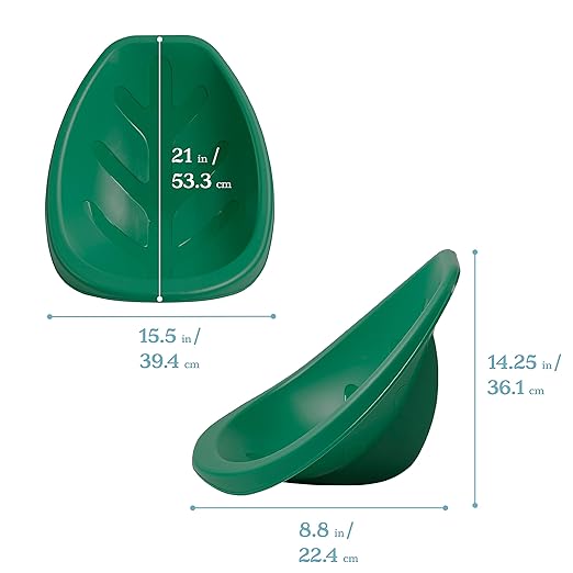 ECR4Kids Leaf Floor Seat, Rocker Chair, Green, 6-Piece - LeafyLoom